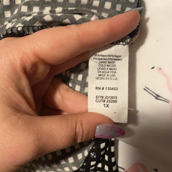 Deb Shops Stretchy Wrap Dress - 1x - Picture 5 of 5
